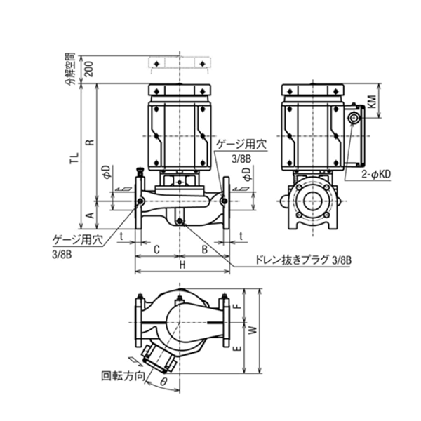 HITACHI-IES日立電動(dòng)泵JDS 80X65A-E53.7