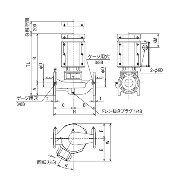 HITACHI-IES日立電動(dòng)泵JDS 80X65A-E53.7