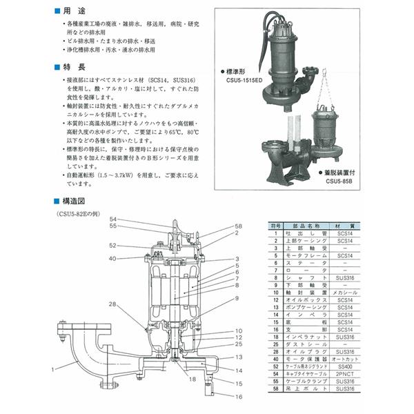 日本EIM用于曝氣的潛水泵AK-1