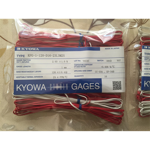 日本KYOWA共和配件耗材應(yīng)變片KFGS-2-120-C1-16 L30C2R