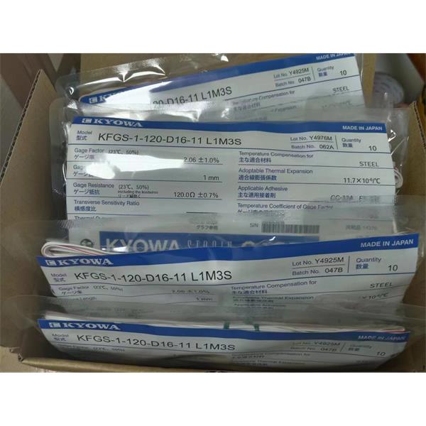 日本KYOWA應(yīng)變片耐高溫高壓KFGS-1.5-120-D28-16 L1M2R