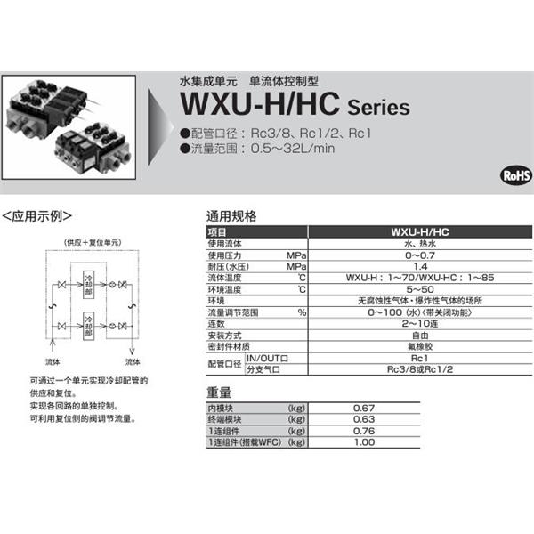 CKD喜開理水集成單元WXU-HC-10-W-15-600-NA-C3